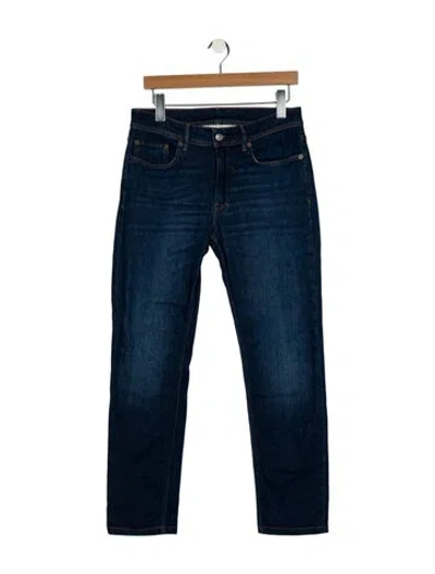 Pre-owned Acne Studios High-rise Straight Leg Jeans In Blue