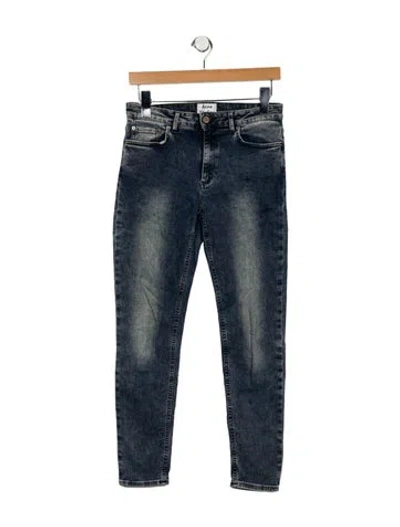 Pre-owned Acne Studios High-rise Straight Leg Jeans In Blue