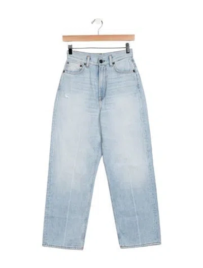 Pre-owned Acne Studios High-rise Straight Leg Jeans In Blue