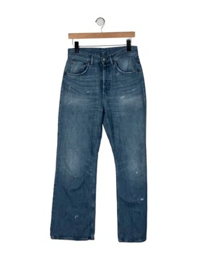 Pre-owned Acne Studios High-rise Straight Leg Jeans In Blue