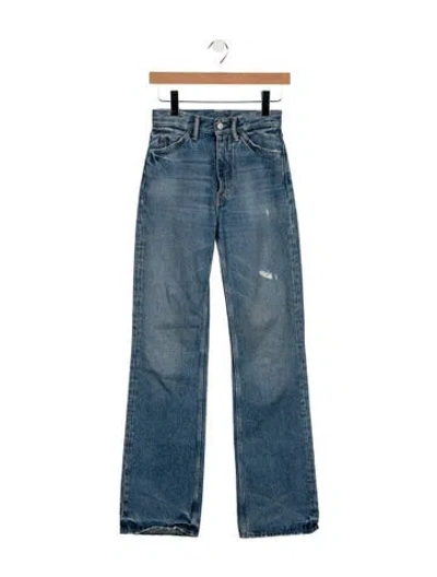 Pre-owned Acne Studios High-rise Straight Leg Jeans In Blue