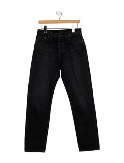 Pre-owned Acne Studios High-rise Straight Leg Jeans In Blue