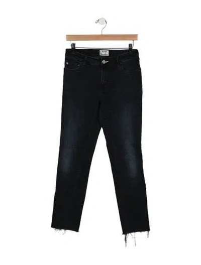 Pre-owned Acne Studios High-rise Straight Leg Jeans In Blue