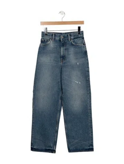 Pre-owned Acne Studios High-rise Straight Leg Jeans In Blue