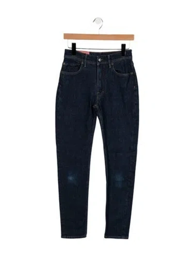Pre-owned Acne Studios High-rise Straight Leg Jeans In Blue