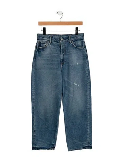 Pre-owned Acne Studios High-rise Straight Leg Jeans In Blue