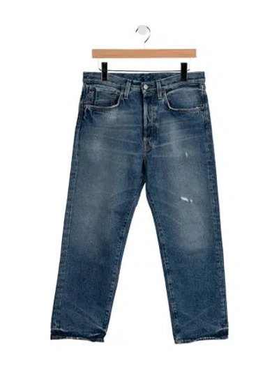 Pre-owned Acne Studios High-rise Straight Leg Jeans In Blue