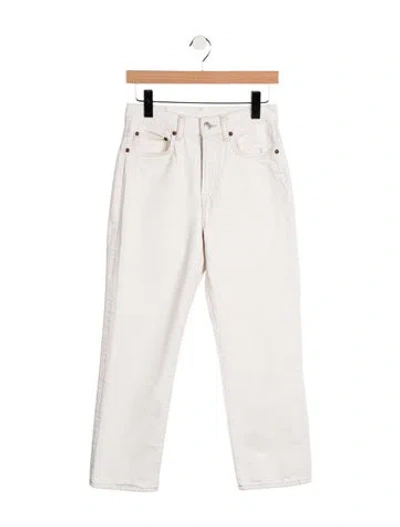 Pre-owned Acne Studios High-rise Straight Leg Jeans In Blue