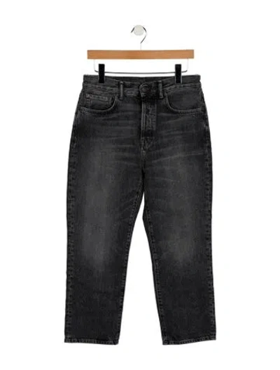 Pre-owned Acne Studios High-rise Straight Leg Jeans In Gray