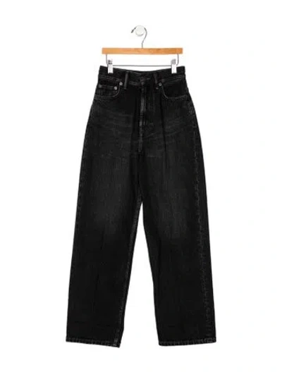 Pre-owned Acne Studios High-rise Straight Leg Jeans In Gray