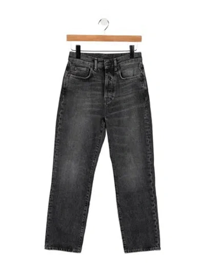 Pre-owned Acne Studios High-rise Straight Leg Jeans In Gray