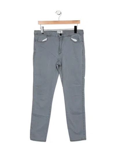Pre-owned Acne Studios High-rise Straight Leg Jeans In Gray