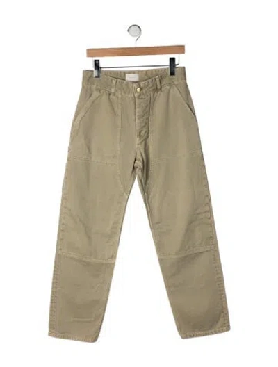 Pre-owned Acne Studios High-rise Straight Leg Jeans In Green
