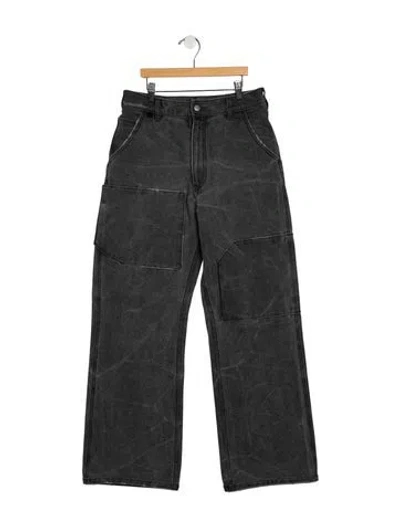 Pre-owned Acne Studios High-rise Straight Leg Jeans In Grey