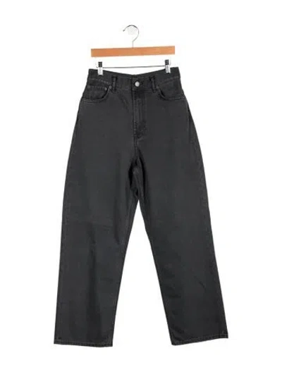 Pre-owned Acne Studios High-rise Straight Leg Jeans In Grey