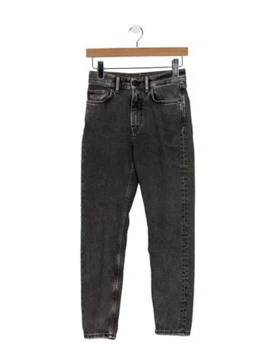 Pre-owned Acne Studios High-rise Straight Leg Jeans In Grey