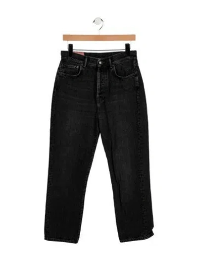 Pre-owned Acne Studios High-rise Straight Leg Jeans In Grey