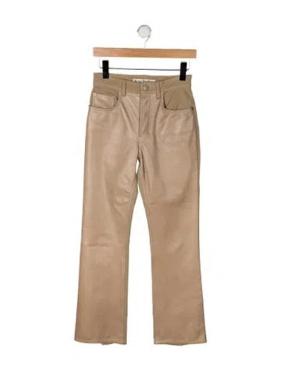 Pre-owned Acne Studios High-rise Straight Leg Jeans In Neutral