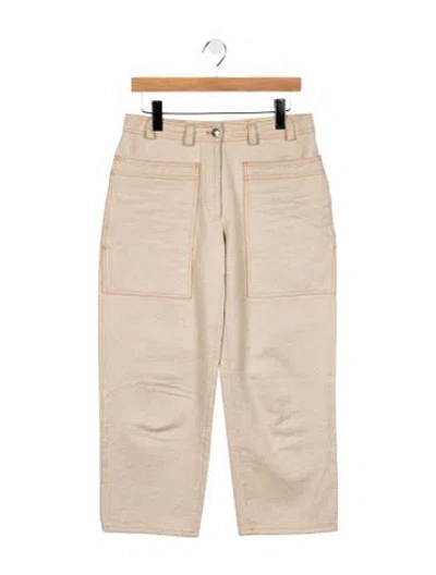 Pre-owned Acne Studios High-rise Straight Leg Jeans In Neutral