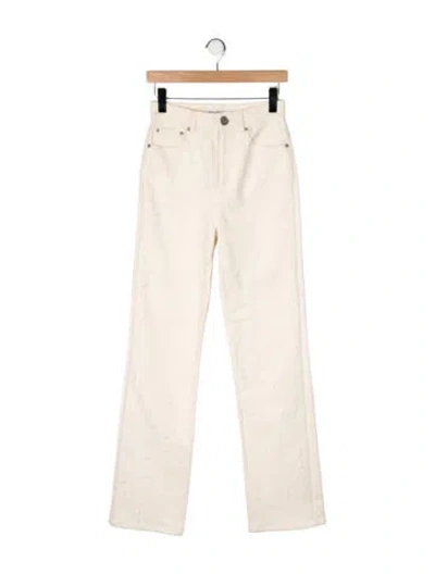 Pre-owned Acne Studios High-rise Straight Leg Jeans In Neutral