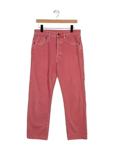 Pre-owned Acne Studios High-rise Straight Leg Jeans In Pink