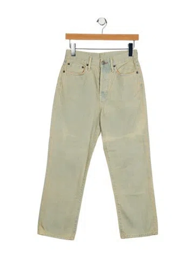 Pre-owned Acne Studios High-rise Straight Leg Jeans W/ Tags In Multi