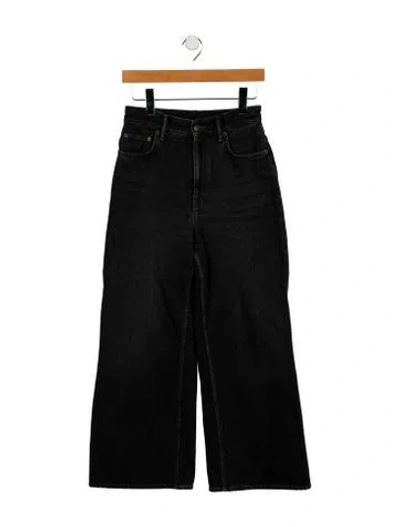 Pre-owned Acne Studios High-rise Wide Leg Jeans In Black
