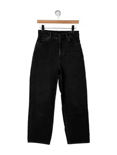 Pre-owned Acne Studios High-rise Wide Leg Jeans In Black