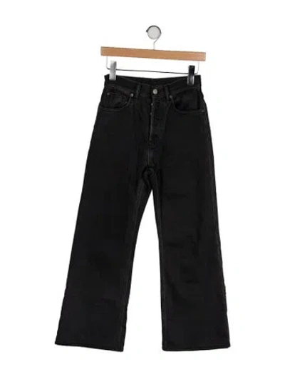 Pre-owned Acne Studios High-rise Wide Leg Jeans In Black
