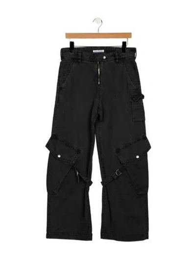 Pre-owned Acne Studios High-rise Wide Leg Jeans In Black