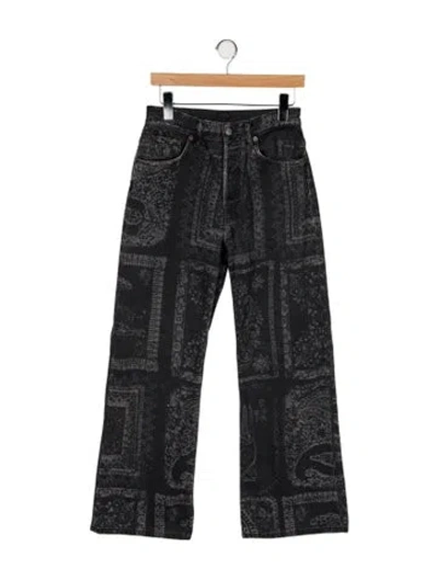Pre-owned Acne Studios High-rise Wide Leg Jeans In Black