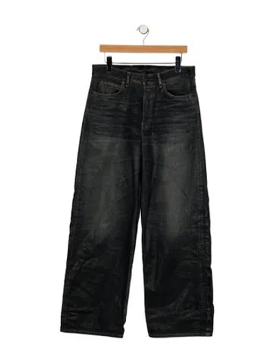 Pre-owned Acne Studios High-rise Wide Leg Jeans In Black