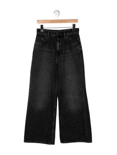 Pre-owned Acne Studios High-rise Wide Leg Jeans In Black