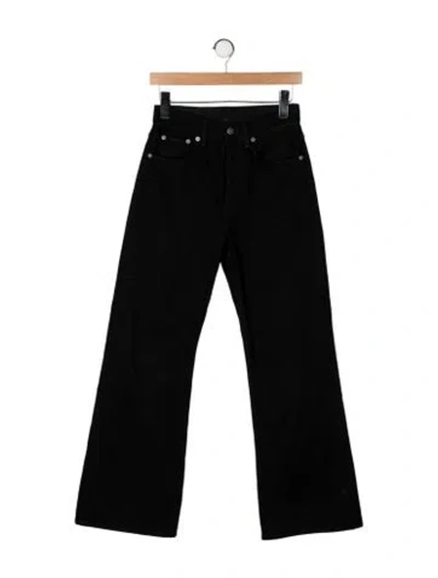 Pre-owned Acne Studios High-rise Wide Leg Jeans In Black
