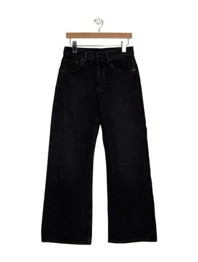 Pre-owned Acne Studios High-rise Wide Leg Jeans In Black