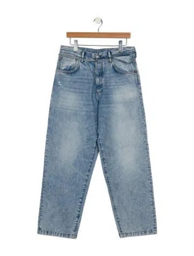 Pre-owned Acne Studios High-rise Wide Leg Jeans In Blue