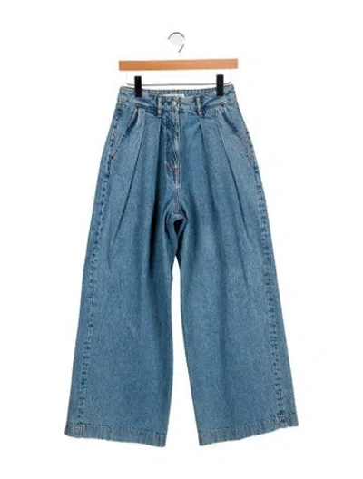 Pre-owned Acne Studios High-rise Wide Leg Jeans In Blue