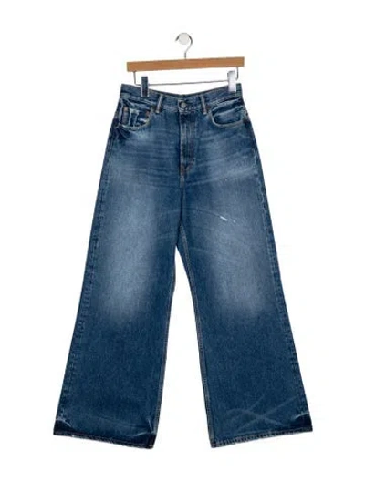 Pre-owned Acne Studios High-rise Wide Leg Jeans In Blue