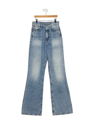 Pre-owned Acne Studios High-rise Wide Leg Jeans In Blue
