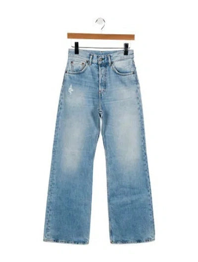 Pre-owned Acne Studios High-rise Wide Leg Jeans In Blue