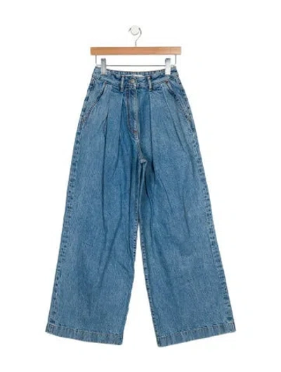 Pre-owned Acne Studios High-rise Wide Leg Jeans In Blue