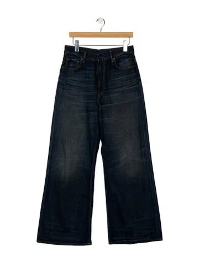 Pre-owned Acne Studios High-rise Wide Leg Jeans In Blue