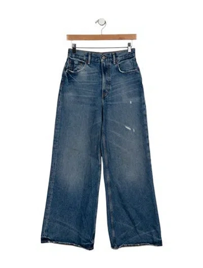 Pre-owned Acne Studios High-rise Wide Leg Jeans In Blue