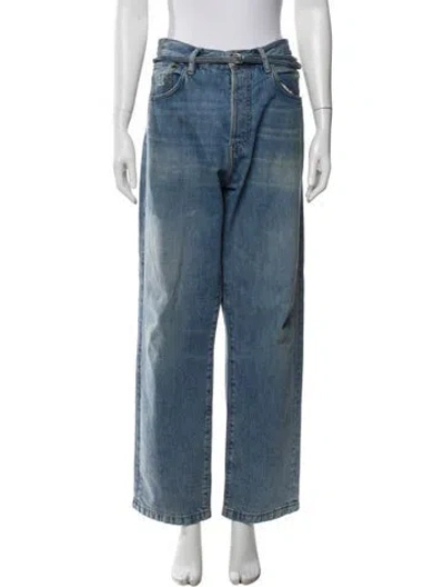Pre-owned Acne Studios High-rise Wide Leg Jeans In Blue
