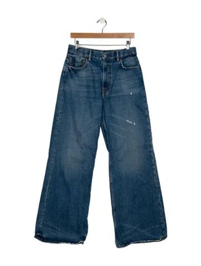 Pre-owned Acne Studios High-rise Wide Leg Jeans In Blue
