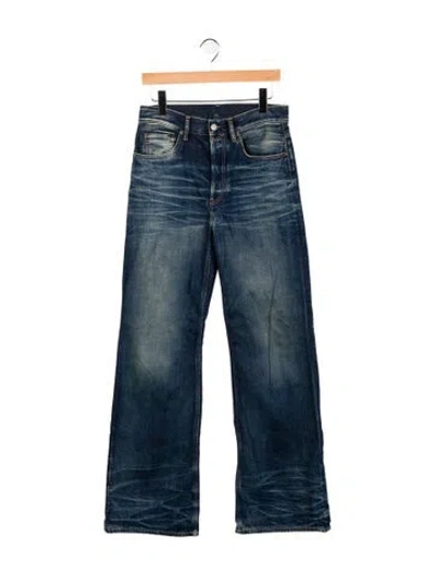 Pre-owned Acne Studios High-rise Wide Leg Jeans In Blue