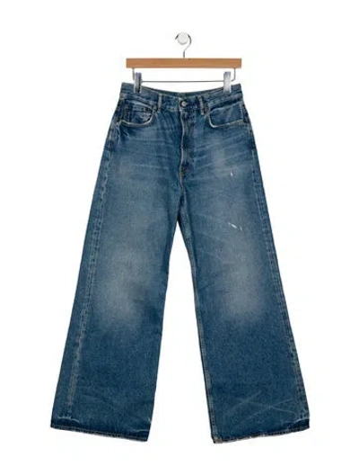 Pre-owned Acne Studios High-rise Wide Leg Jeans In Blue