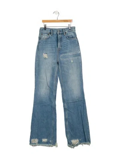 Pre-owned Acne Studios High-rise Wide Leg Jeans In Blue