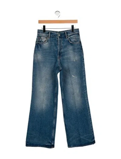 Pre-owned Acne Studios High-rise Wide Leg Jeans In Blue