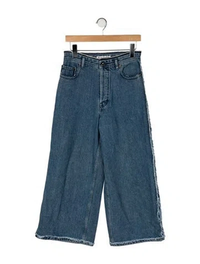 Pre-owned Acne Studios High-rise Wide Leg Jeans In Blue